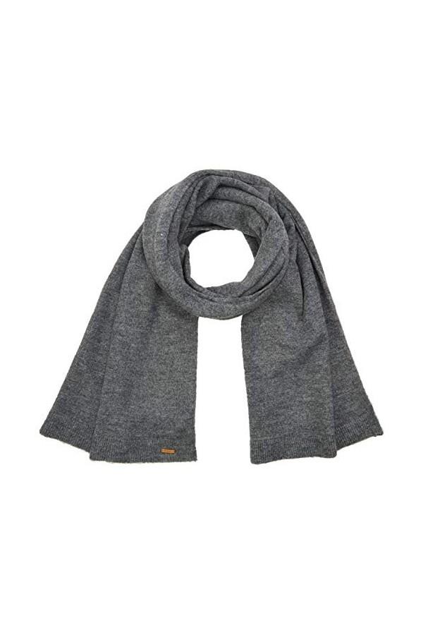 Barts Sintra Scarf Echarpe, Gris Dark Heather 0019 , Unique Taille Fabricant: UNI Femme