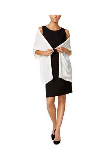 Michael Kors Écharpe à franges tendance avec logo MK, Crème., taille unique