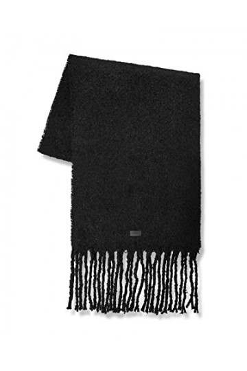 UGG Écharpe tissée pour femme, noir, taille unique