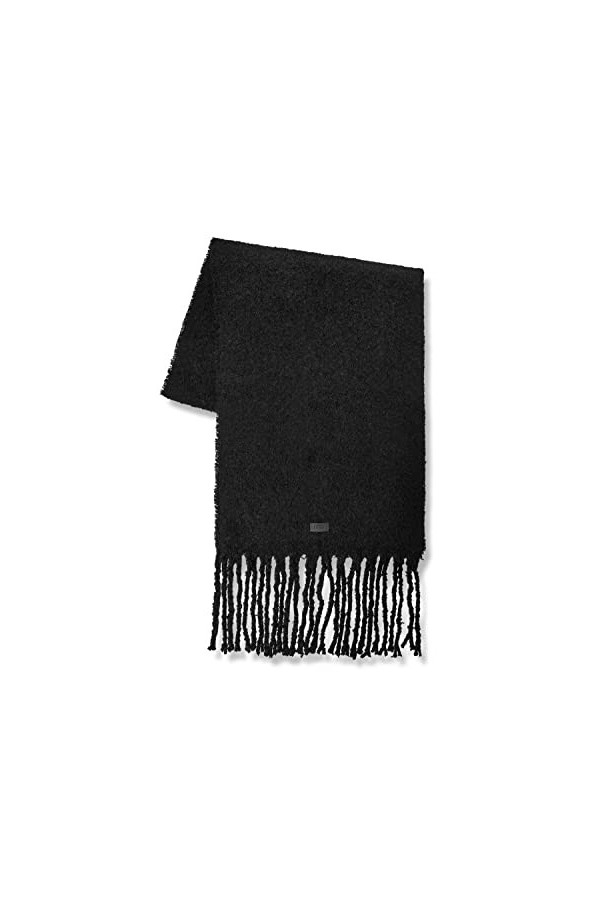 UGG Écharpe tissée pour femme, noir, taille unique