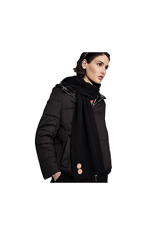 Armani Exchange Sustainable Cotton, Double Stamp écharpe, Orange, Taille Unique Femme