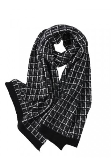 TZUFA Femmes mode hiver écharpe châles chauds dame solide étoles femme longue Pashmina tricot écharpes