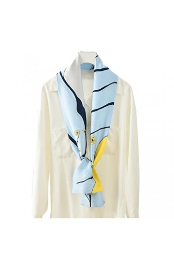 Écharpe Écharpe de Soie étroite, Petite Bande Longue Longue, Ceinture Tout Match, écharpe décorative de Printemps et dautomn