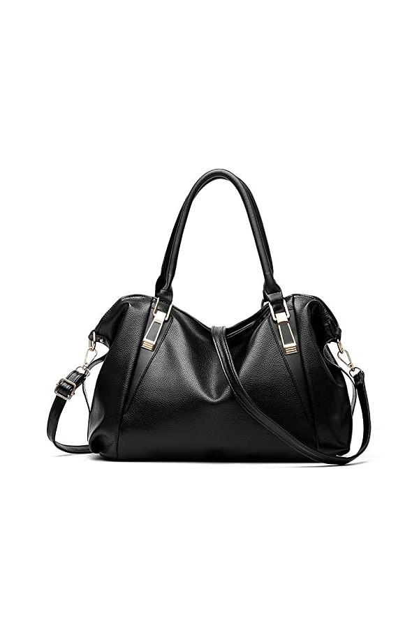 Ikaif Femmes Sac À Main Messenger Sac, Dames Grande Capacité Doux PU En Cuir Dépaule Haut-poignée Croix-corps Sacs Blue 