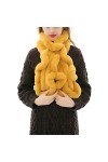 Femmes Wrap Collier en Peluche Écharpe Forte Écharpe Chaude Écharpe Femmes Tricoté en Peluche Grande Écharpe Volumineuse Flye