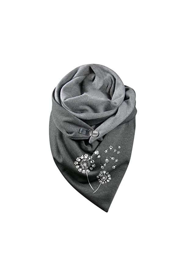 Écharpe en Satin de Soie pour Femmes Écharpe en Coton Chaud Bouton dimpression Mode Turban Wrap Écharpe Châles Écharpe Ensem