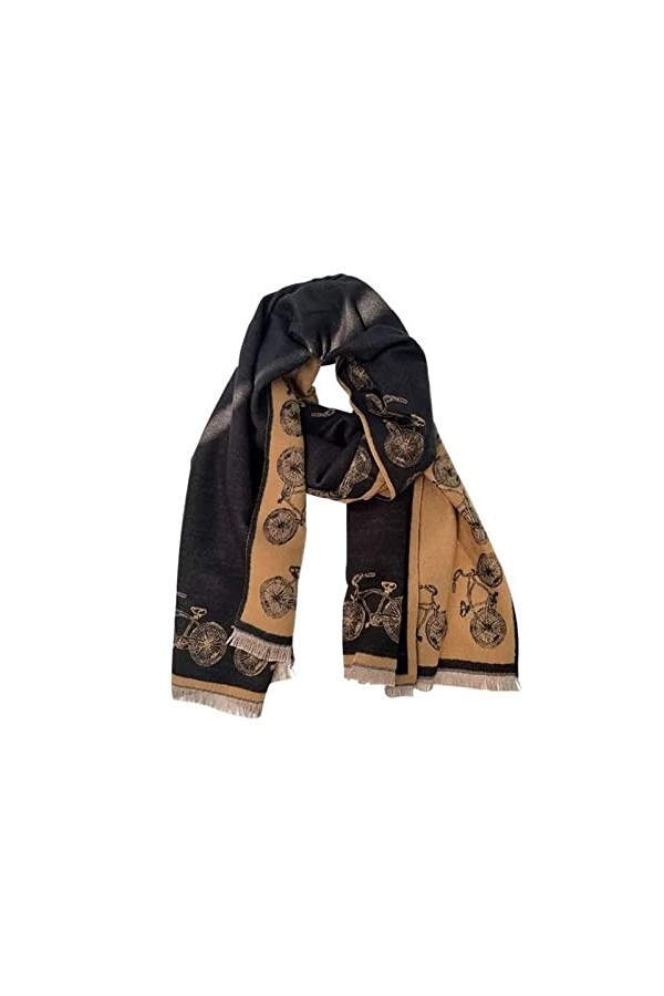 EXENXA Châle Littérature et Art Écharpe de Style Rétro Écharpe Chaude dautomne et dhiver pour Femmes Écharpe Chaude et Conf