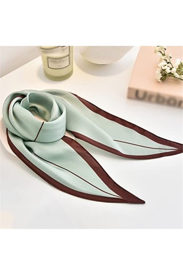 DAONPHARI Petite écharpe en Soie Écharpe carrée All-Match Écharpe de Cou dété pour Femme Noeud Papillon Printemps