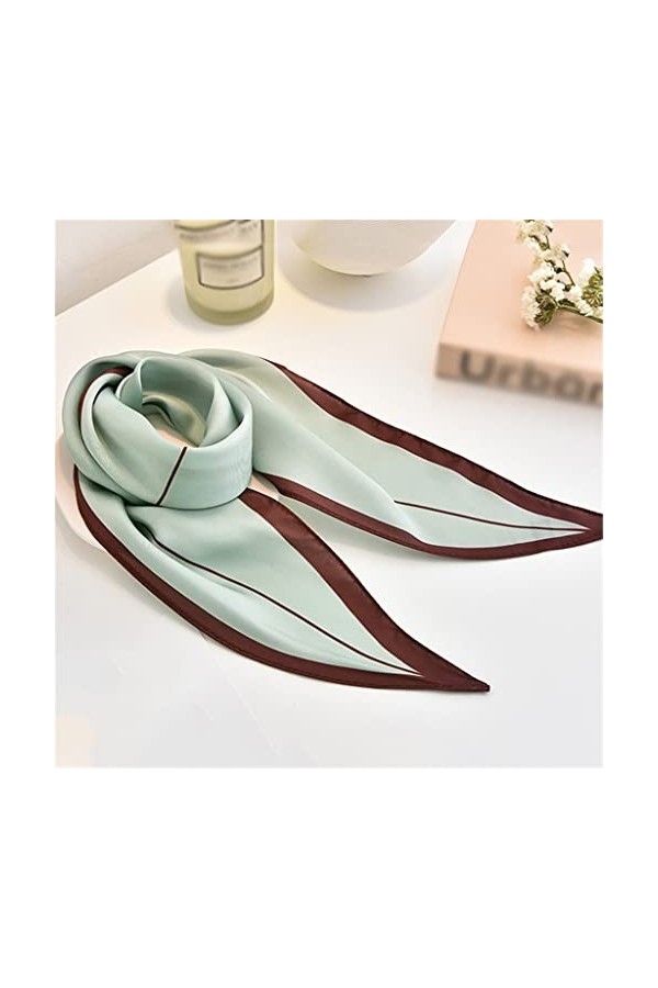 DAONPHARI Petite écharpe en Soie Écharpe carrée All-Match Écharpe de Cou dété pour Femme Noeud Papillon Printemps