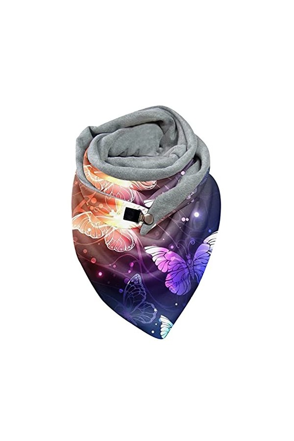 Robe de mariée châle écharpe pour femme imprimés chauds coupe-vent boucle double couche écharpe dhiver écharpe bijoux écharp