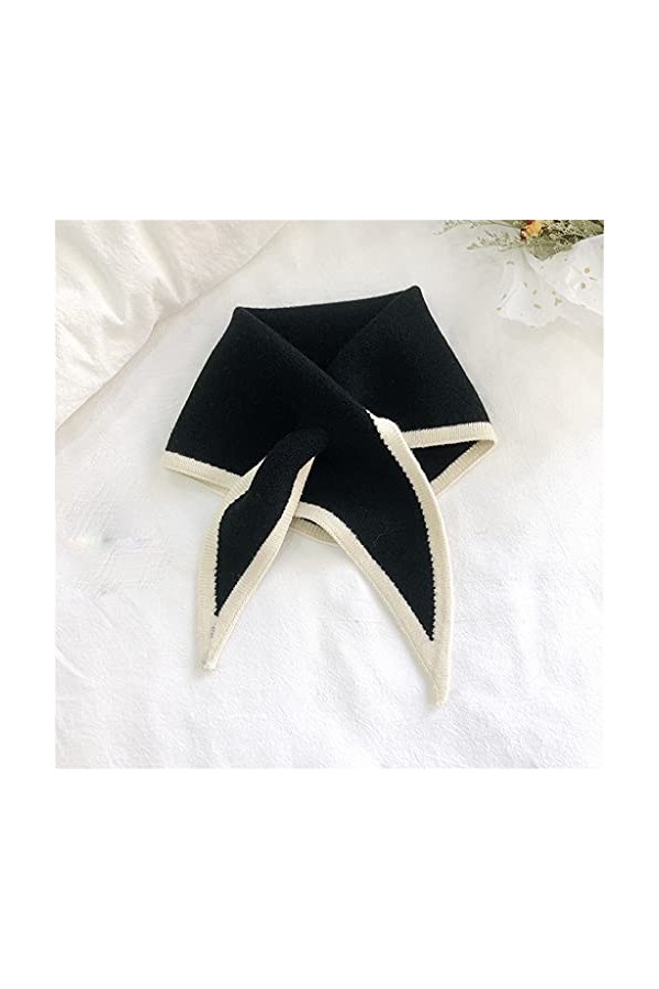 EKAYG Écharpe pour Femme Écharpe Triangle pour Femme Écharpe en Tricot Extensible avec col Chaud et Doux en Imitation de Coul
