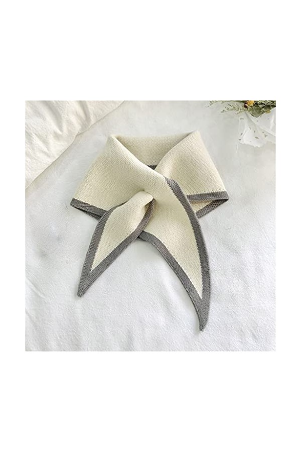 EKAYG Écharpe pour Femme Écharpe Triangle pour Femme Écharpe en Tricot Extensible avec col Chaud et Doux en Imitation de Coul