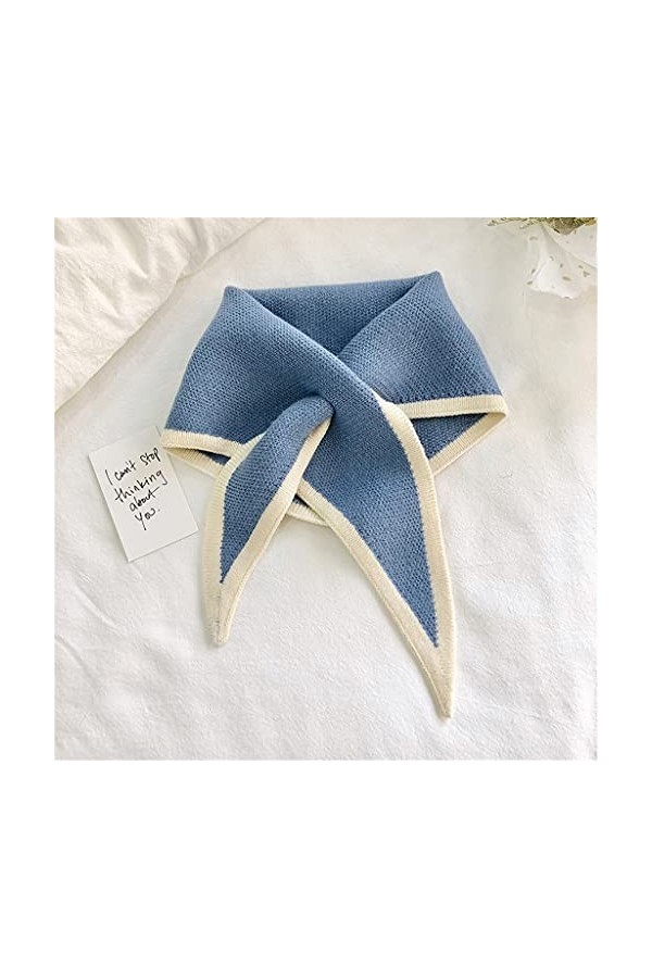 EKAYG Écharpe pour Femme Écharpe Triangle pour Femme Écharpe en Tricot Extensible avec col Chaud et Doux en Imitation de Coul