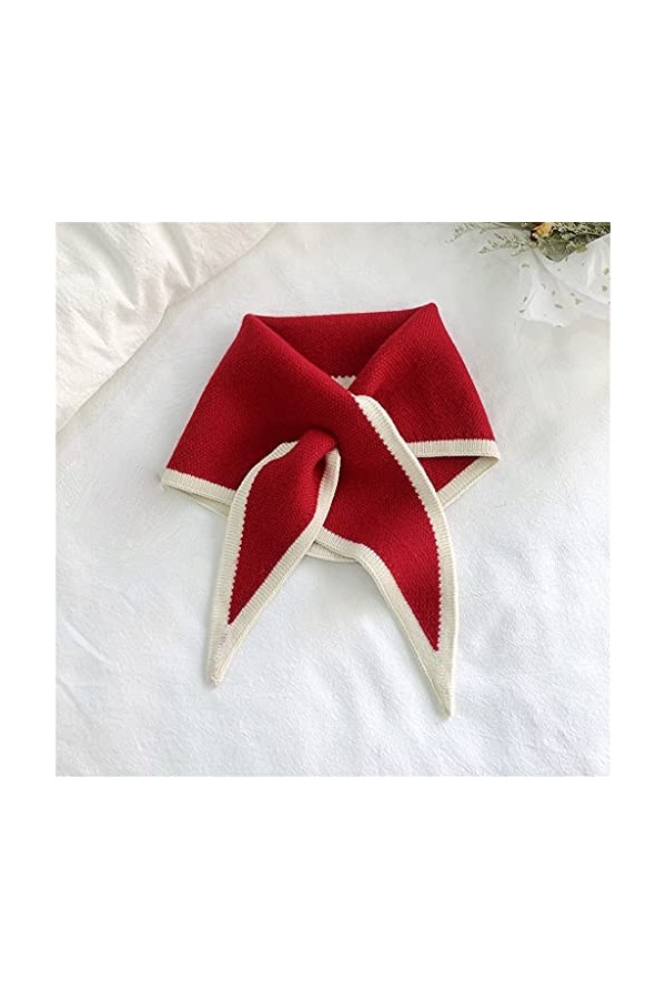 EKAYG Écharpe pour Femme Écharpe Triangle pour Femme Écharpe en Tricot Extensible avec col Chaud et Doux en Imitation de Coul