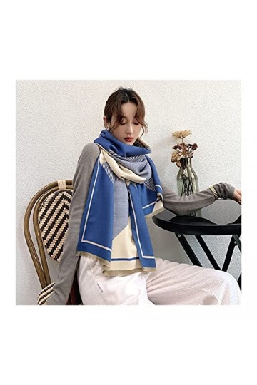 Foulards Châles Épais Cachemire Femmes Écharpe Hiver Chaud Lady Châles Wraps Rayé Imprimer Couverture Écharpes Femme Cachemir