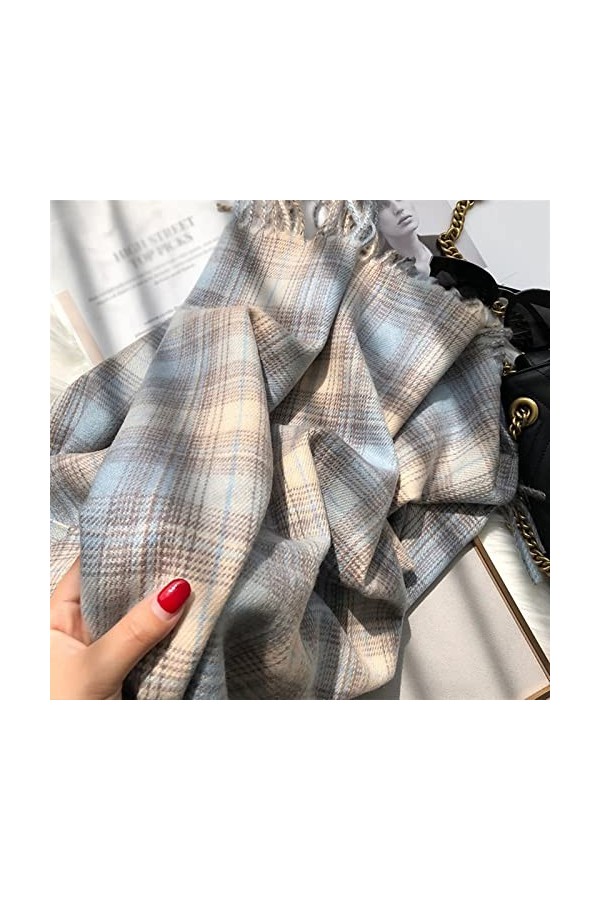 EXENXA Châle Écharpes Simples et à la Mode. Les écharpes pour Femmes sont épaissies en Automne et en Hiver Couvre lécharpe d