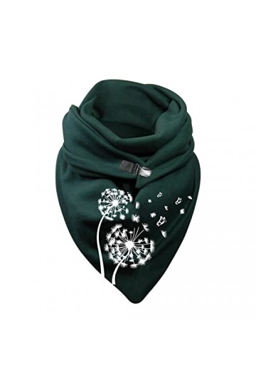 Foulards pour femmes léger automne écharpe pour femme coton chaud imprimé bouton mode écharpe enveloppante douce châles tête 