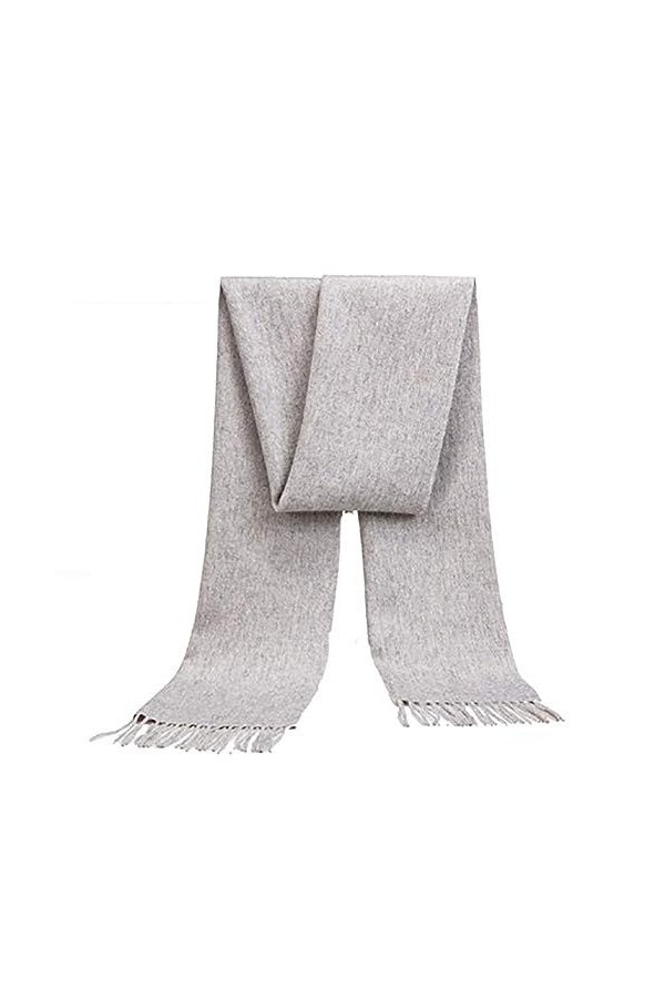 Écharpe en cachemire pour femme - Couverture chaude et épaisse - Couleur unie - Rectangulaire - Pour lhiver - Boîte cadeau -