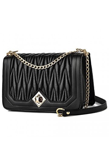 Travistar Petit Sac Bandoulière Femme Cuir PU Sac à Main Femme Chaîne Porté Epaule Fourre Sac de messager Sac à Épaule Sacs à