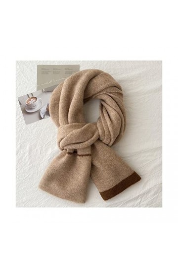 EXENXA Écharpe tricotée Douce et Confortable pour la Protection du Cou des Femmes en Automne et en Hiver Écharpe rectangulair