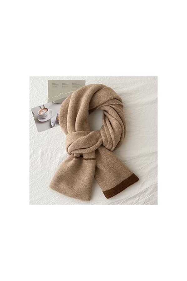 EXENXA Écharpe tricotée Douce et Confortable pour la Protection du Cou des Femmes en Automne et en Hiver Écharpe rectangulair