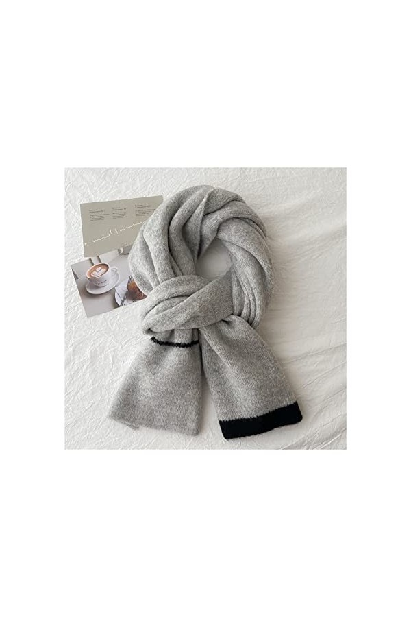 EXENXA Écharpe tricotée Douce et Confortable pour la Protection du Cou des Femmes en Automne et en Hiver Écharpe rectangulair
