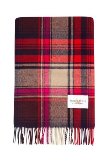 Marc OPolo Écharpe pour homme et femme MOP X CHEVIGNON, rouge, taille unique