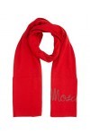 MOSCHINO femme écharpe en laine red