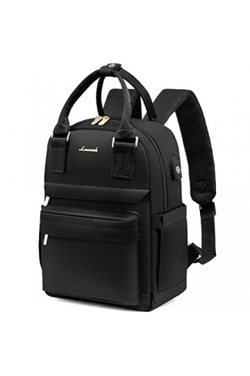 LOVEVOOK Petit Sac à Dos Femme, Mini Sacs à Main Portés dos Elegant Leger et Imperméable, Sac a Dos Voyage Antivol et Chic av