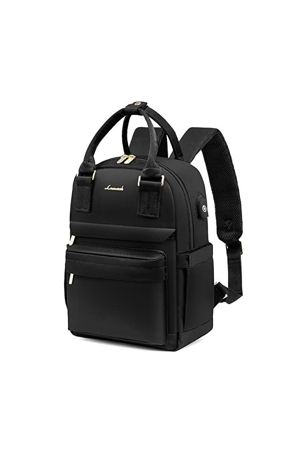 LOVEVOOK Petit Sac à Dos Femme, Mini Sacs à Main Portés dos Elegant Leger et Imperméable, Sac a Dos Voyage Antivol et Chic av