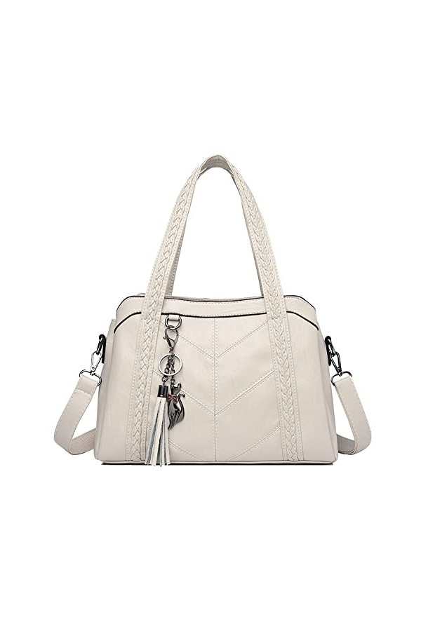 Coolives Sac Hobo pour Femme Sacs à main portés épaule avec Bandoulière Sac a main en Cuir PU Noir