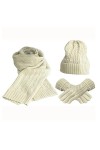 Samnuerly Gants dhiver, Ensembles décharpes pour Femmes Chapeau dhiver écharpe Gants tricotés Garder au Chaud écharpes Cou