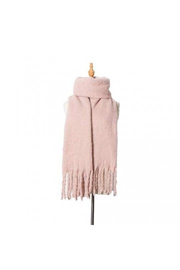 Samnuerly écharpe Hiver Cachemire Écharpe Dames Chaud Couleur Pure Épaissie Longue Écharpe Classique Doux Femme Châle Écharp