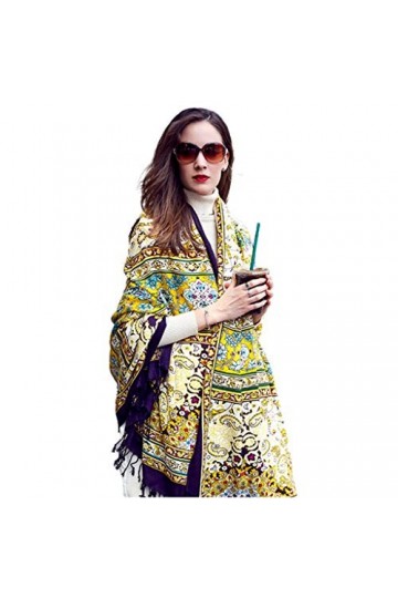 Echarpes Foulards pour Femme dimpression De Mode Chaude 100% Cachemire Multifonctionnelle Châle Surdimensionné Enveloppé, Ca