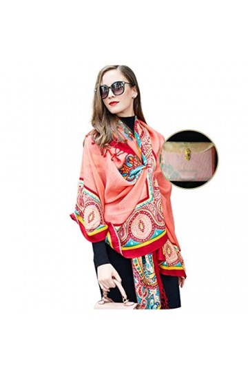 Echarpes Foulards pour Femmes dimpression De Mode Chaude 100% Cachemire Châle Surdimensionné Enveloppé Châle Multifonctionne