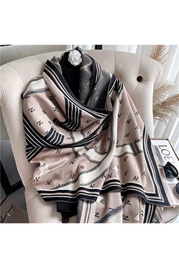 Samnuerly Écharpe dhiver pour Femme, châle, écharpe épaisse, Couverture dimpression Chaude, écharpe carrée, écharpe féminin