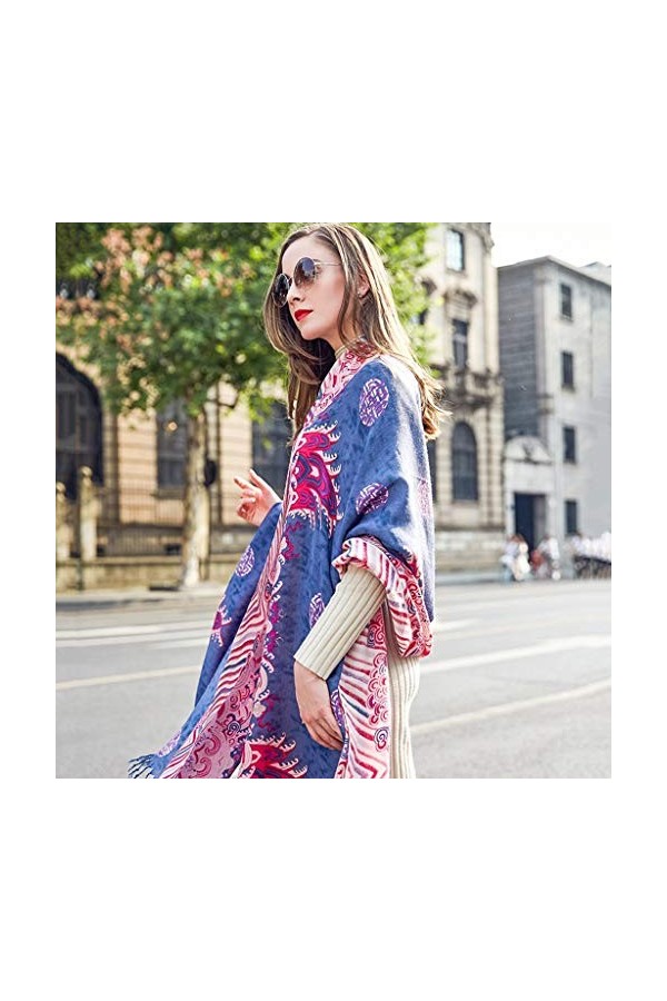 Echarpes Foulards Longue pour Femme Chaude 100% Cachemire dimpression De Voyage De Mode Châle Surdimensionné Enveloppé Cadea