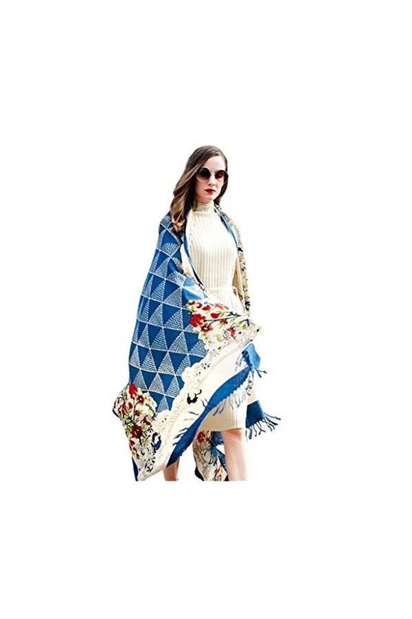 Echarpes Foulards Longue Chaude dhiver pour Femme 100% Cachemire Convient pour Les Cadeaux De Noël Ou du Nouvel an pour Les 