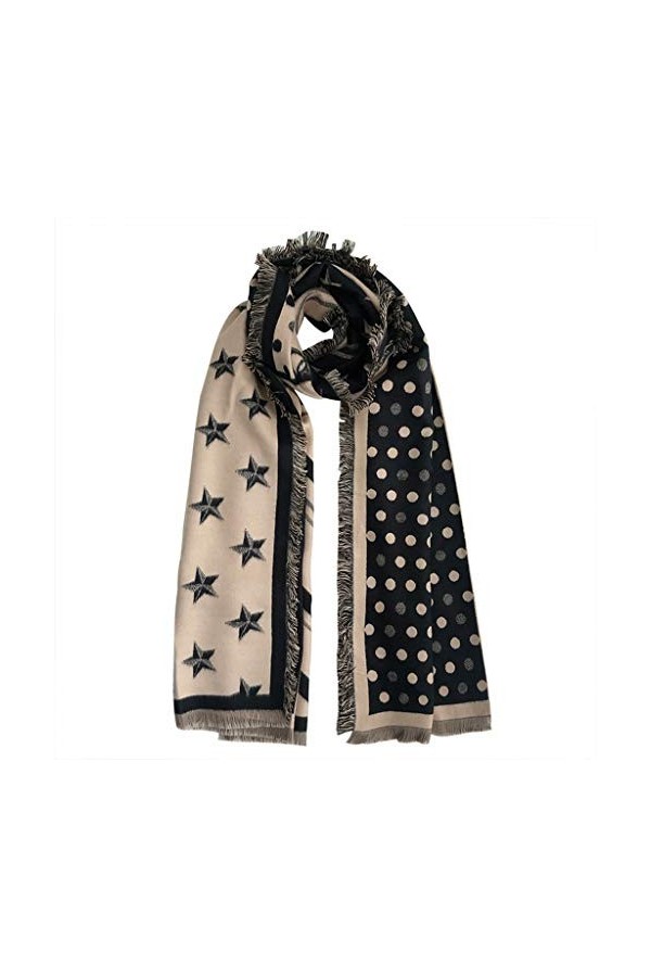 Automne et Hiver écharpe Femme châle atmosphère Simple Correspondance des Couleurs épaississement Chaud Double Face Cachemire