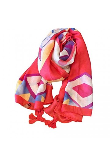 Écharpe en Soie Fine Femme Automne Sauvage Écharpe Voyage Crème Solaire Châle Écharpe Longue à Double Usage Rose 180 * 90cm 