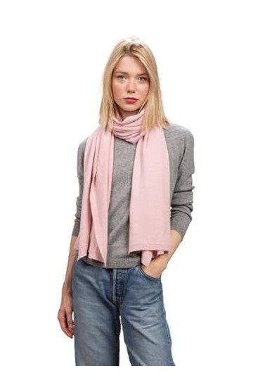 Cashmere Island - Écharpe homme et femme - 100 % cachemire naturel - Fabriqué en Italie - Fils naturels, doux, chaud, moelleu