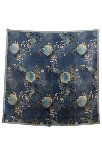 FOUNCY Foulards légers Écharpe hétérochromatique Double face de Style chinois, grande écharpe carrée en soie, châle, cadeau