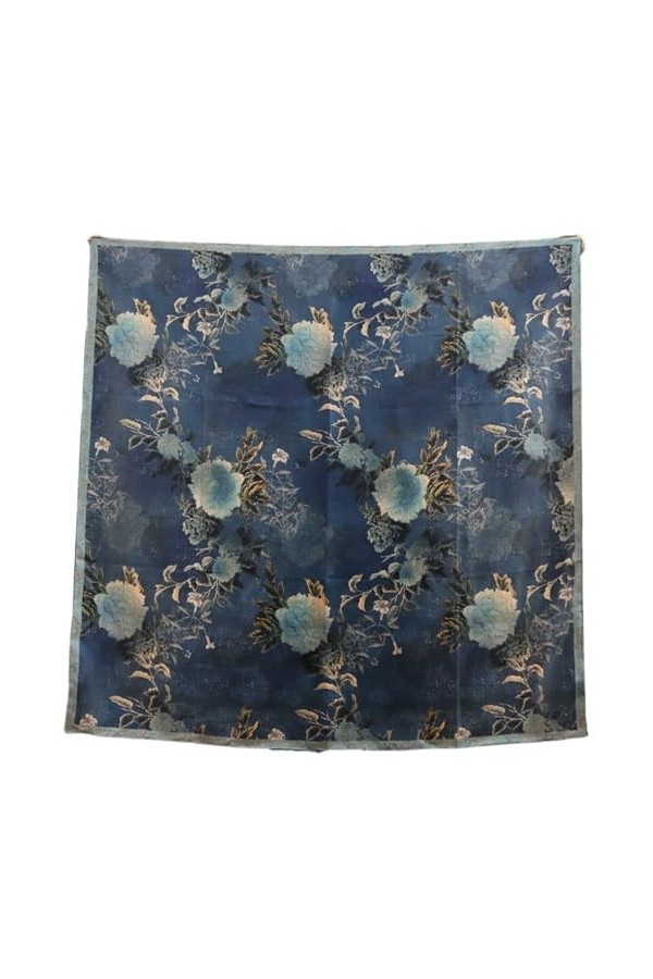 FOUNCY Foulards légers Écharpe hétérochromatique Double face de Style chinois, grande écharpe carrée en soie, châle, cadeau