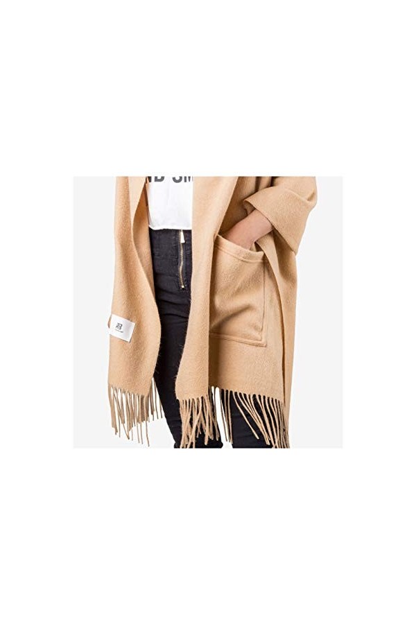 TTXP Écharpes De Poche en Cachemire Hiver écharpe Chaude Pashmina Châle Wrap pour Femmes Et Hommes Long Grand Bureau épaissi 