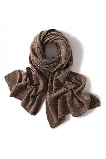 VVABRA Écharpe Châle Cachemire Écharpes Casual Femmes Doux Chaud Hiver Wrap Écharpe Rectangulaire Creux pour Les Femmes Foula