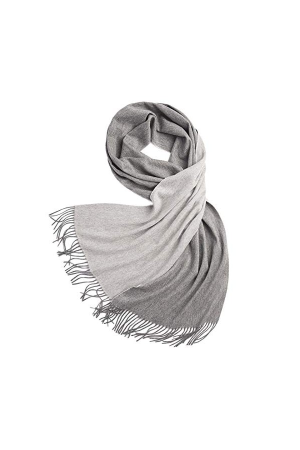 JTRHD Châle Écharpe Couverture Chaude Eau Ripple Solide Couleur Double Face Écharpe dhiver Mesdames Froid épreuve Mode Bib C