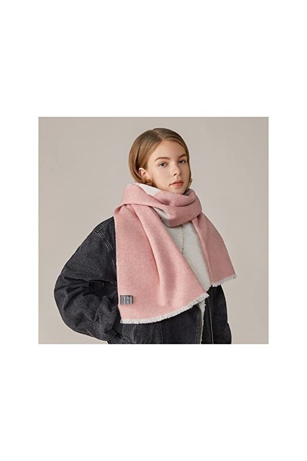 Samnuerly Châles en Laine dhiver Wraps, Gland Épaissie Couverture Chaude Écharpes Cape Cardigan Écharpe, pour Automne Hiver 