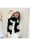 DYXYH Écharpe Polka Dot Femmes Automne et Hiver Tricottes Coréen Épave Écharpe Echarpe Longue Écharpe Douce Color : E, Size 