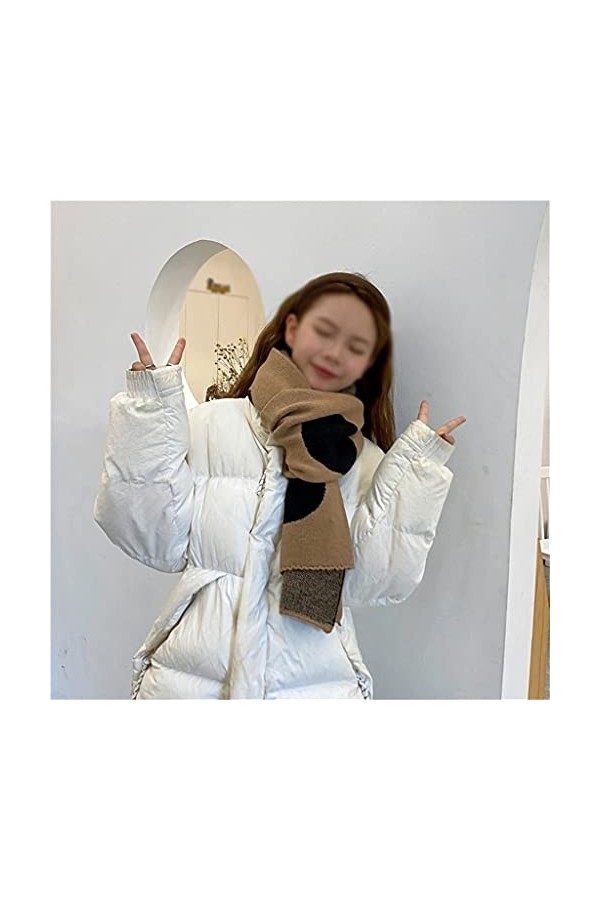 DYXYH Écharpe Polka Dot Femmes Automne et Hiver Tricottes Coréen Épave Écharpe Echarpe Longue Écharpe Douce Color : E, Size 