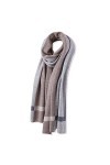 Foulard en Soie, Couverture pour Femmes et Hommes Mode Hiver Chaud Grande écharpe en Cachemire de Couleur Unie Wrap Doux Châl